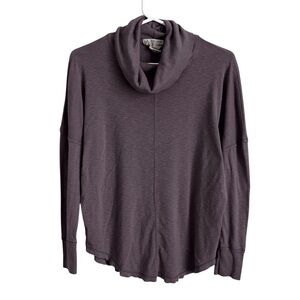 Maison Cinqcent 500 Denim Turtleneck Purple Brown Neutral Relaxed Casual Small